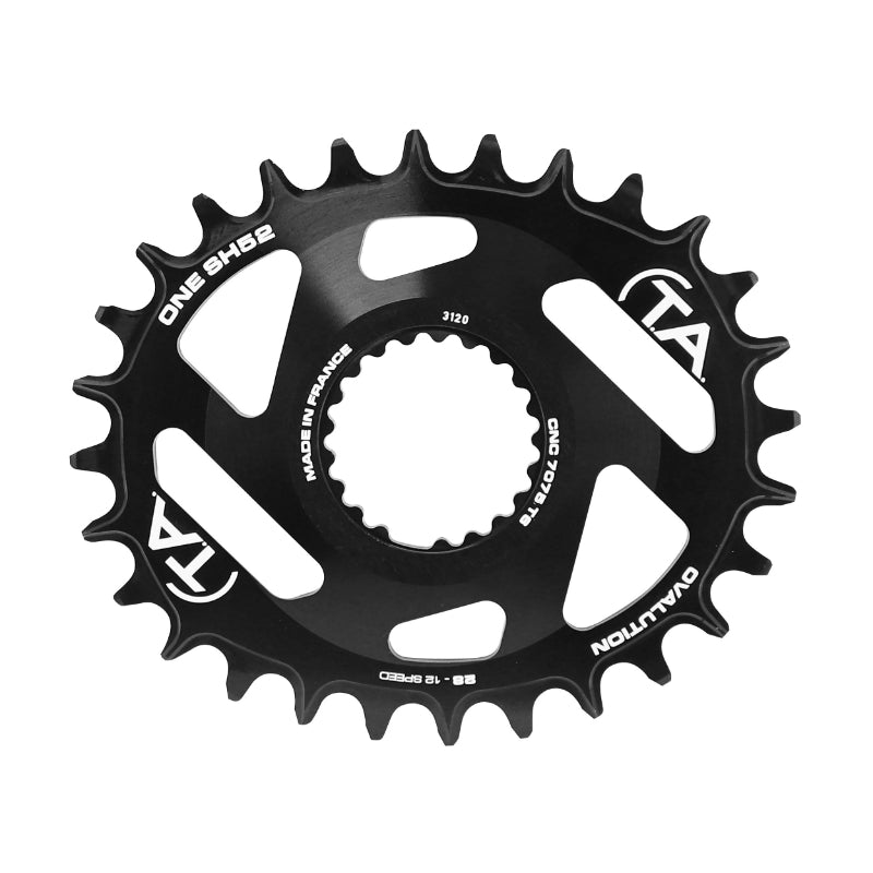 Plateau VTT Direct Mount Pour Shimano Xtr M9100 - Xt M8100 - Slx M7100 Ta One Sh52 Oval 28 dents Compatible M900 10-11-1