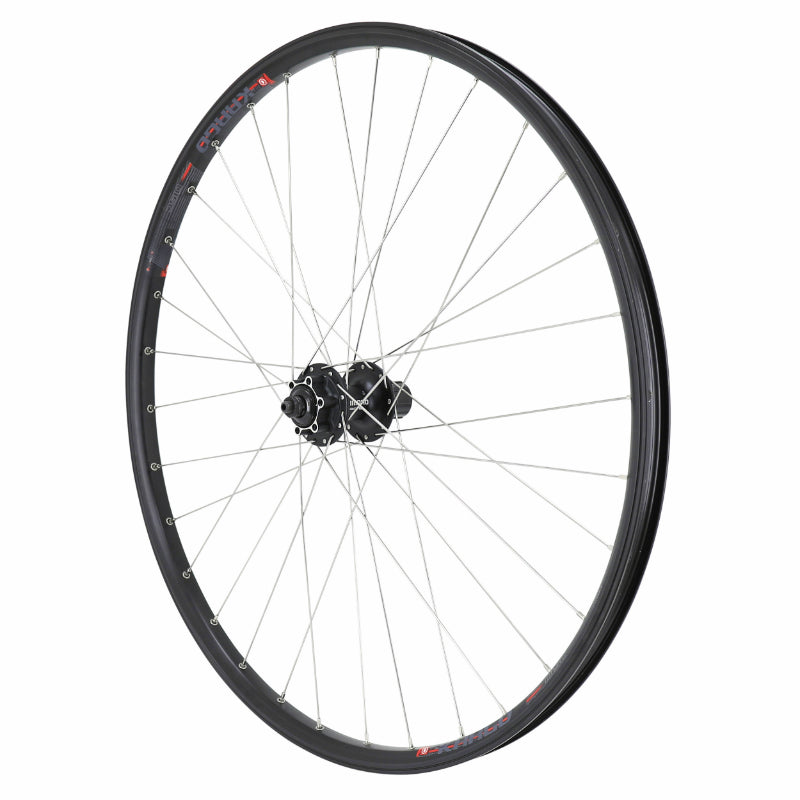 Roue VTC - Cargo - VAE - E-Bike - Longtail Disque Blocage 700 X 35 - 28" Velox Kargo L Moyeu Shimano Deore M475 Arrière Noir Cassette 11-10-9-8V Disque 6 Trous (Renforcé) Jante 25C 32 Rayons INOX