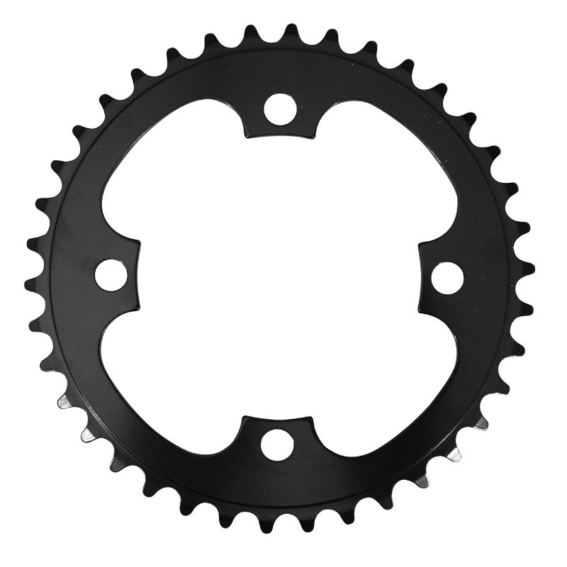 Plateau VAE-E-Bike 4 branches Ø 104 Pour Bosch 38 dents Mono Noir Acier (Pour Systeme 1Ere Et 3Ème Generation - Compatib