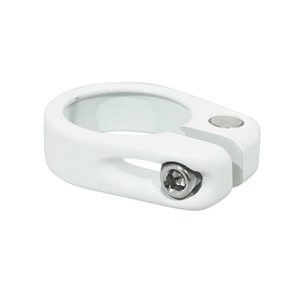 Collier Serrage Tige De Selle Chc Newton Alu Blanc Diam. 28,6 mm
