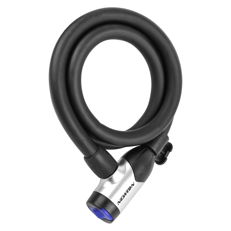 Antivol Vélo Spiral A Clé Newton Diam 15 mm L 1,00M Avec Cache Serrure (Avec Support + 2 Clés)