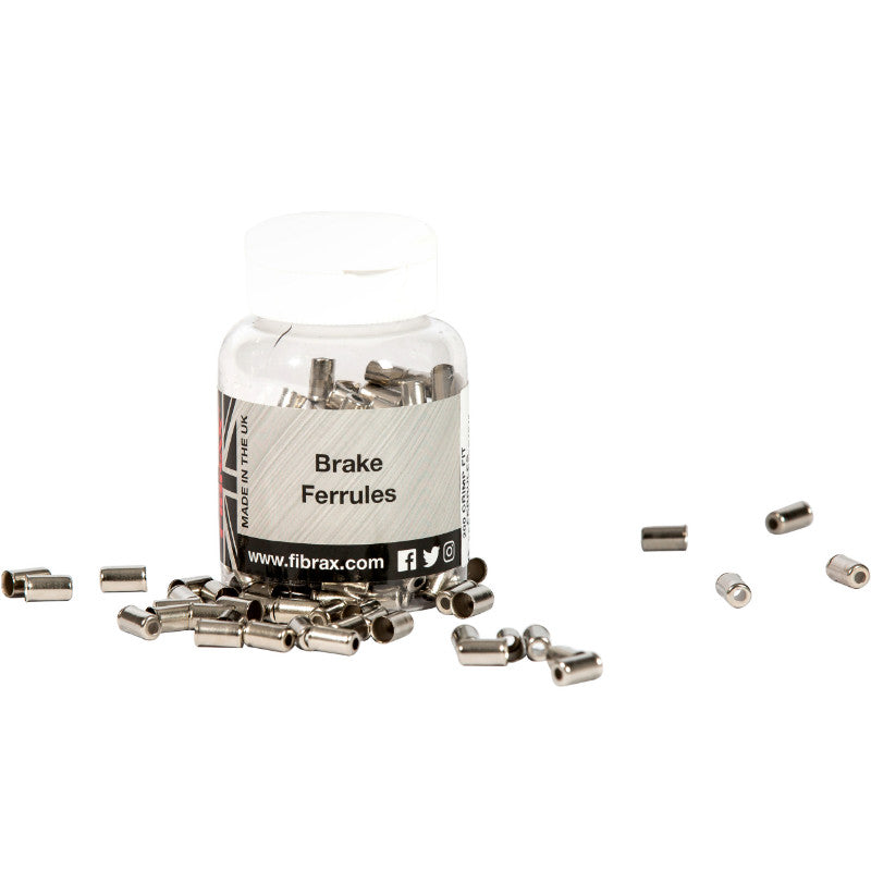 Embout De Gaine Frein 5 mm - Long 11 mm Métal (Boite De 200) -Fibrax-