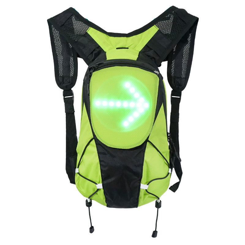 Sac A Dos Avec Signalisation Intégrée 48 Leds Avec Indicateur Direction Et Telecommande Cintre Sans Fil (H12Xl12 cm) - Capacite 5L - Rechargeable Usb