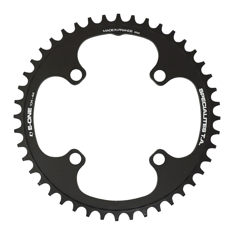 Plateau VAE-E-Bike 4 branches Ø 104 Pour Bosch - Brose - Yamaha - Giant - Shimano E-Steps Ta E-One 44 dents Mono Noir Al
