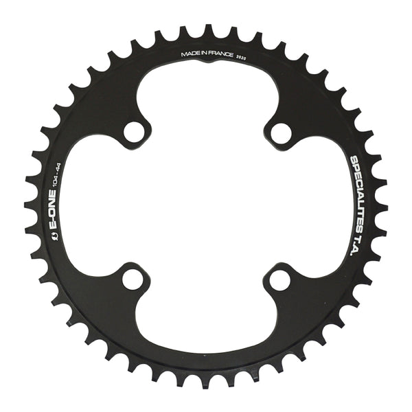 Plateau VAE-E-Bike 4 branches Ø 104 Pour Bosch - Brose - Yamaha - Giant - Shimano E-Steps Ta E-One 44 dents Mono Noir Al