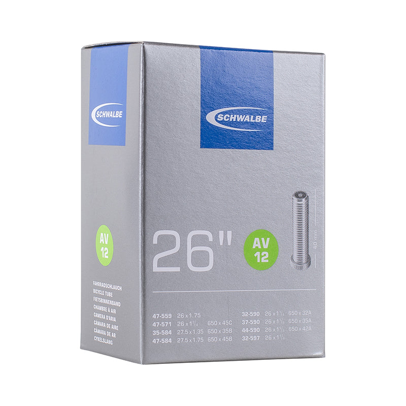 Chambre A Air Vélo 650 X 35B 32-45C Schwalbe Valve Standard Tout Alu (Av12)