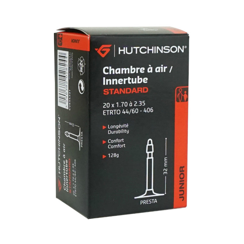 Chambre A Air Vélo 20 X 1.70-2.35 Hutchinson Valve Presta 40 mm