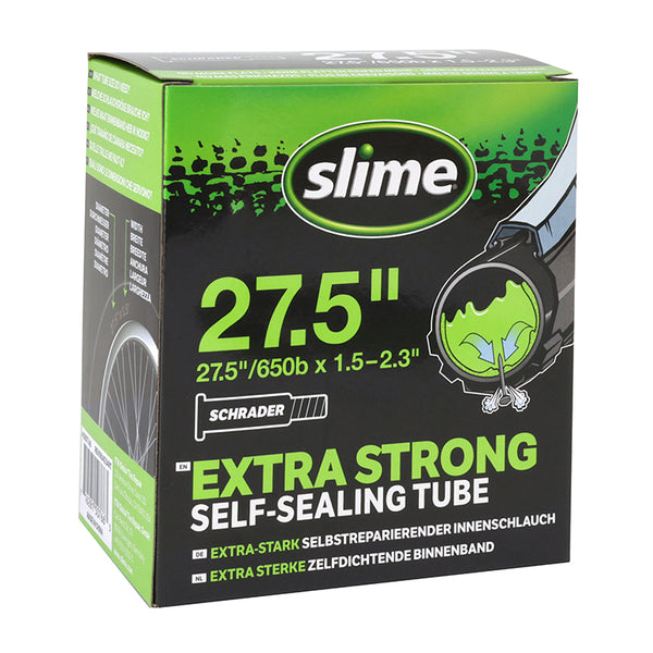 Chambre A Air Vélo 27.5 X 2.00-2.40 Slime Valve Standard Obus Demontable Avec Liquide Anti-Crevaison