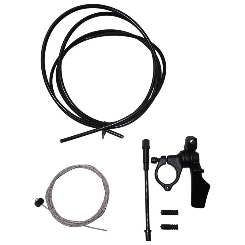 Levier Pour Tige De Selle Télescopique Satori Alu Noir Fixation Cintre VTT (Livre Avec Câble)
