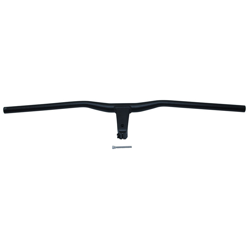 Cintre Combo VTT Demi Releve Alu Noir L78 cm Avec Potence Intégrée Entraxe L 80 mm Pour Pivot Fourche 1"1-8 (28.6 mm)