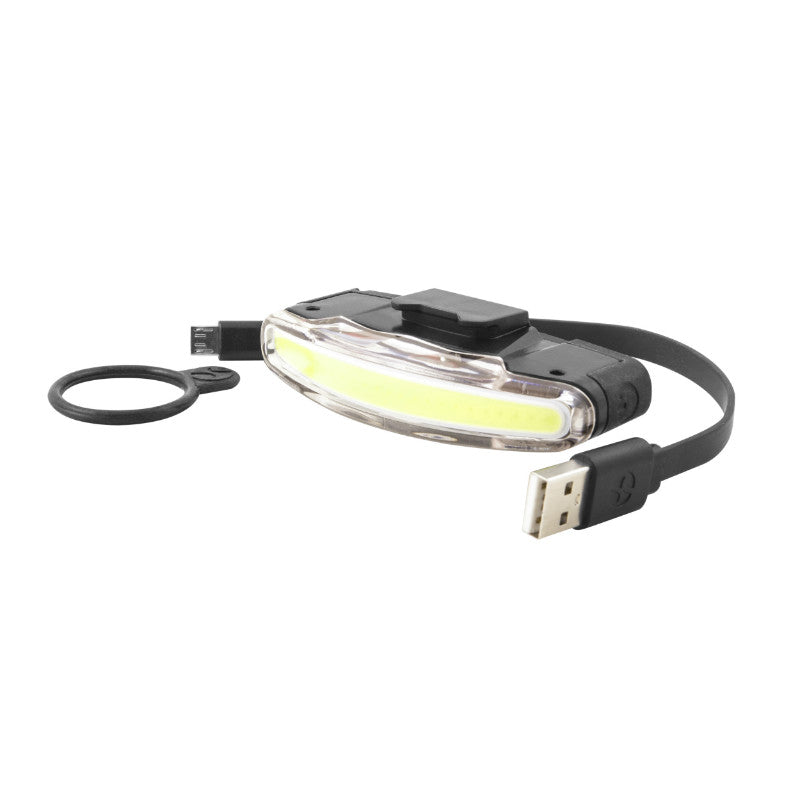 Éclairage Vélo Usb Avant Sur Cintre Spanninga Arco Noir Livre 3 Fonctions Standard, Eco, Flash (Autonomie De 5H À 10H)