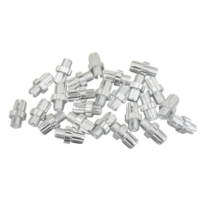 Vis Creuse Tendeur De Câble Vélo M10 Fendue Alu Argent (Sachet De 25 Pieces)
