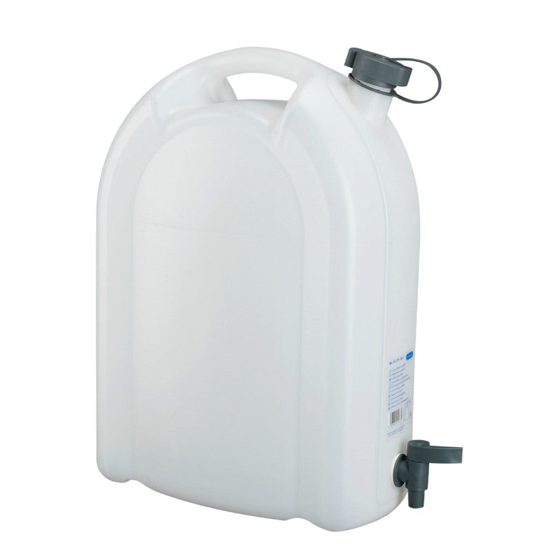Jerrycan-Bidon Eau Pressol En Polyethylene Transparent Avec Bouchon Et Robinet 20L