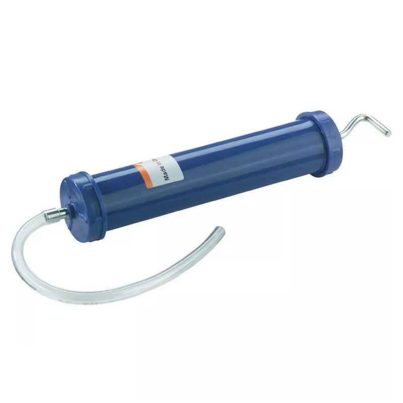 Seringue Huile Pressol Standard Acier Couvercles Plastique Bleu 500Ml (Vendu A L'Unite)