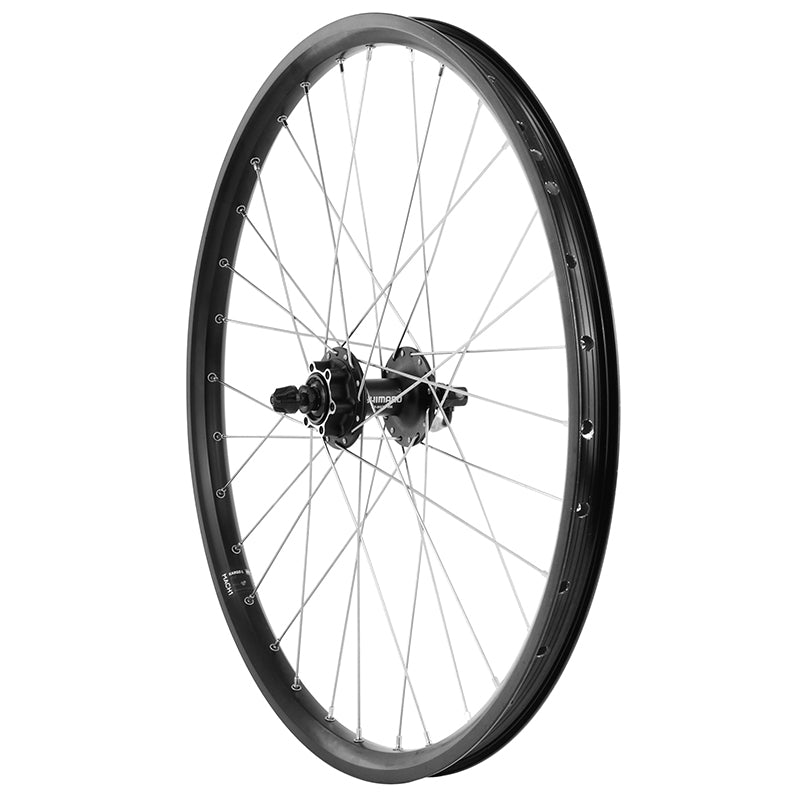 Roue VTT - Cargo - VAE - E-Bike - Longtail Disque Blocage 24" Kargo L Moyeu Shimano M475 Disque 6 Trous Noir (Renforcé)