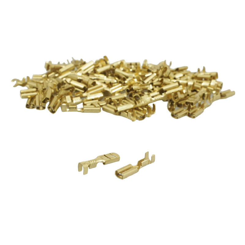 Cosse Électrique Laiton Non Isolee Plate Femelle 2.8 X 1 Rs 7785 (Vendu Au Sachet De 100 Pieces)