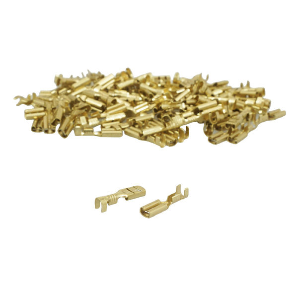 Cosse Électrique Laiton Non Isolee Plate Femelle 2.8 X 1 Rs 7785 (Vendu Au Sachet De 100 Pieces)