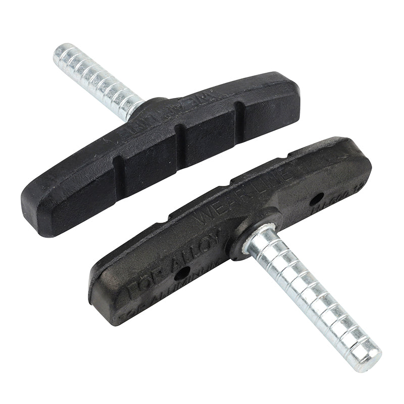 Porte Patin Frein VTT A Tige Symetrique Sunrace - Saccon 70 mm Noir (1 Paire)