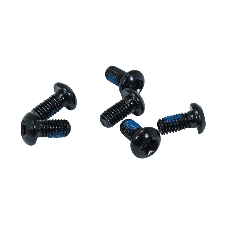 Vis De Fixation Disque De Frein Fibrax Noir Compatible Shimano-Sram (Sur Carte Par 6 Pieces)