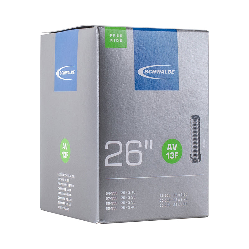 Chambre A Air Vélo 26 X 2.10-3.00 Schwalbe Valve Standard 40 mm Tout Alu (Av13F)