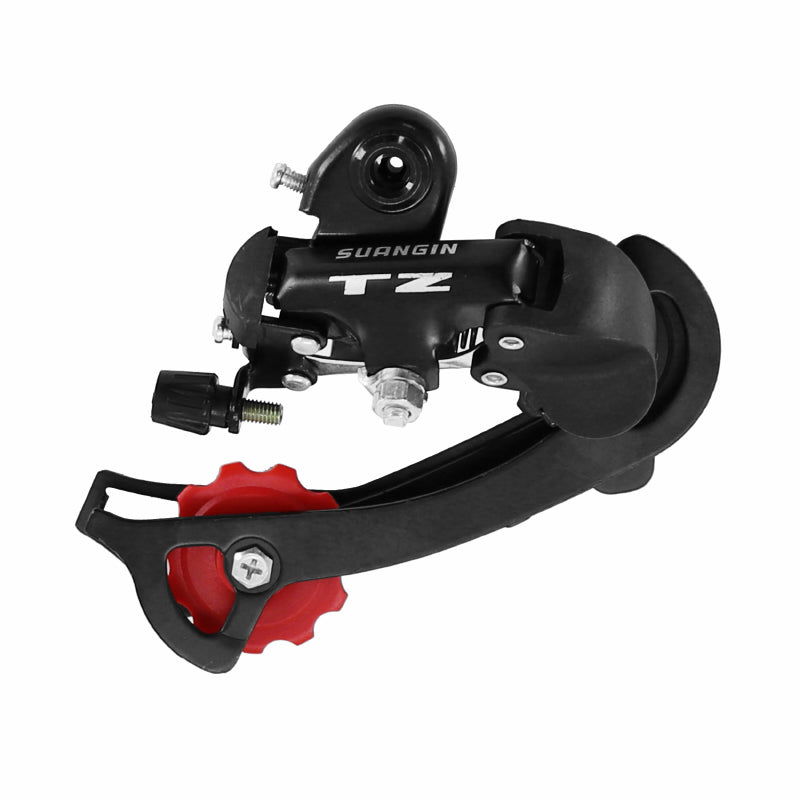 Dérailleur VTT Arrière P2R 8-7V. Tz Chape Longue Noir A Visser (Compatible Shimano Jusqu'A 30 dents) Sur Carte