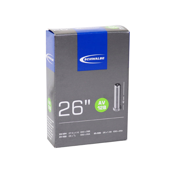 Chambre A Air Invalide 26 Schwalbe Valve Standard (20 À 25-590) (Av12B) Compatible 27.5X1.10 - 650X28B