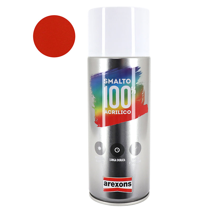 Bombe De Peinture Arexons Acrylique 100 Rouge Aerosol 400 Ml (3614)