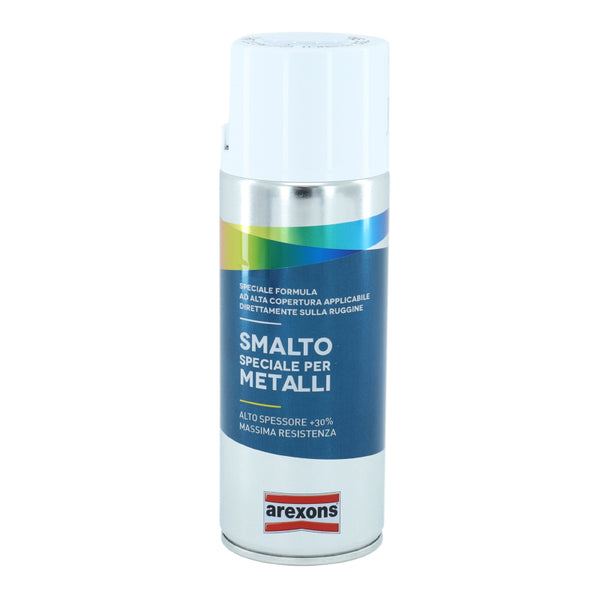 Bombe De Peinture Arexons Smalto Spécial Métal Brillant Blanc Glace Aerosol 400 Ml (3292)