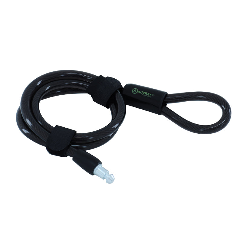 Antivol Vélo Câble A Boucle Auvray Plug Pour Fer A Cheval Câble 1M Diam 10 mm (Compatible Avec Fer A Cheval Ref 168946, 217677)