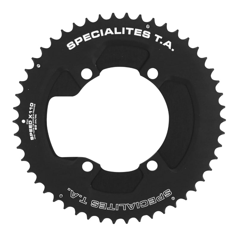 Plateau Route 4 branches Ø 110 Pour Shimano Ultegra R8000 - 6800 Ta Speed 2-X110 (Aero) 50 dents Extérieur Compatible 10