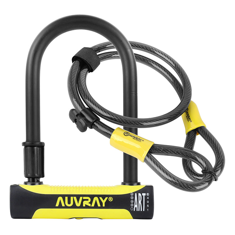 Antivol Vélo U Auvray U Roc 180 X 245 mm (Diam 16 mm) Avec Support Avec Câble 1 M (Diam 12 mm) Niveau Sécurité 8-10