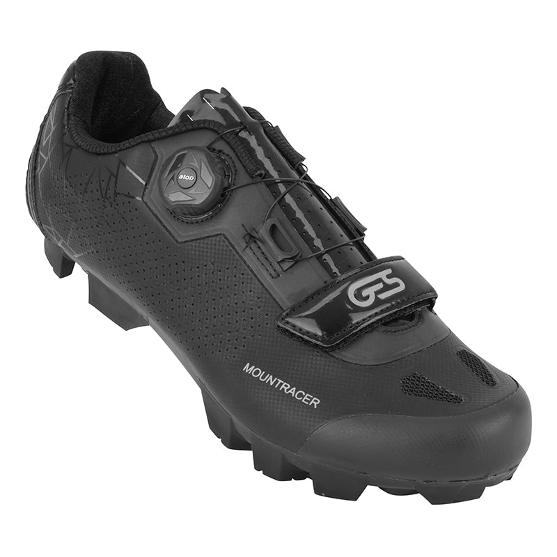 Chaussure VTT Ges Mountracer2 Noir T44 Fixation Microclip Atop-Velcro Compatible SPD (Paire)