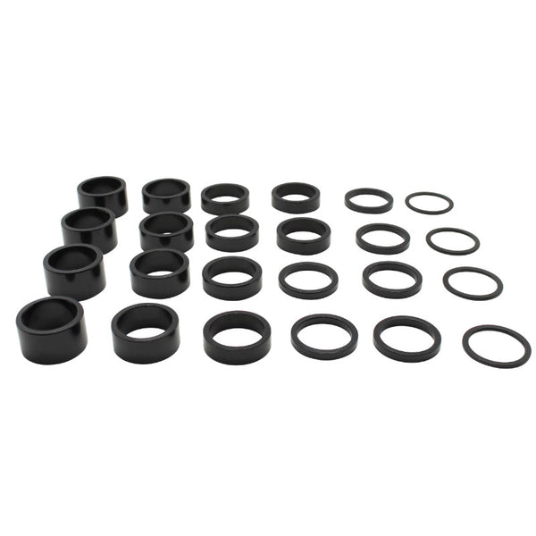 Entretoise Direction Alu Noir 1"1-8-28.6 (Boite Contient 4X2 mm-6X5 mm-6X10 mm-4X15 mm-4X20 mm)