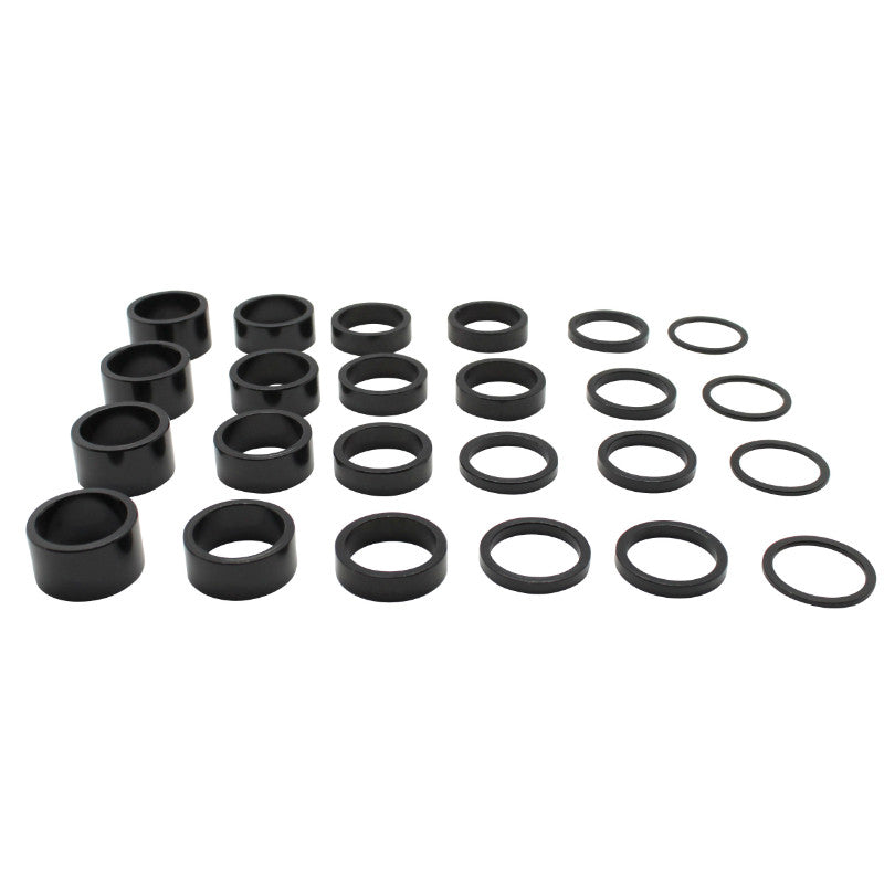 Entretoise Direction Alu Noir 1"1-8-28.6 (Boite Contient 4X2 mm-6X5 mm-6X10 mm-4X15 mm-4X20 mm)