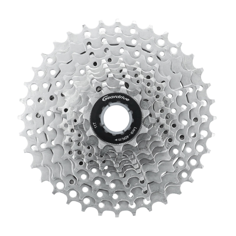Cassette 10V. P2R 11-36 Pour Shimano-Sram VTT Argent (11-13-15-17-19-21-24-28-32-36)