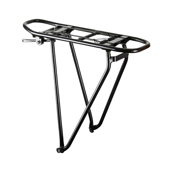 Porte Bagage Vélo Arrière A Tringles Racktime Eco Noir 28" Compatible Systeme Racktime -Poids Maxi 25 Kg- Avec Pince Res