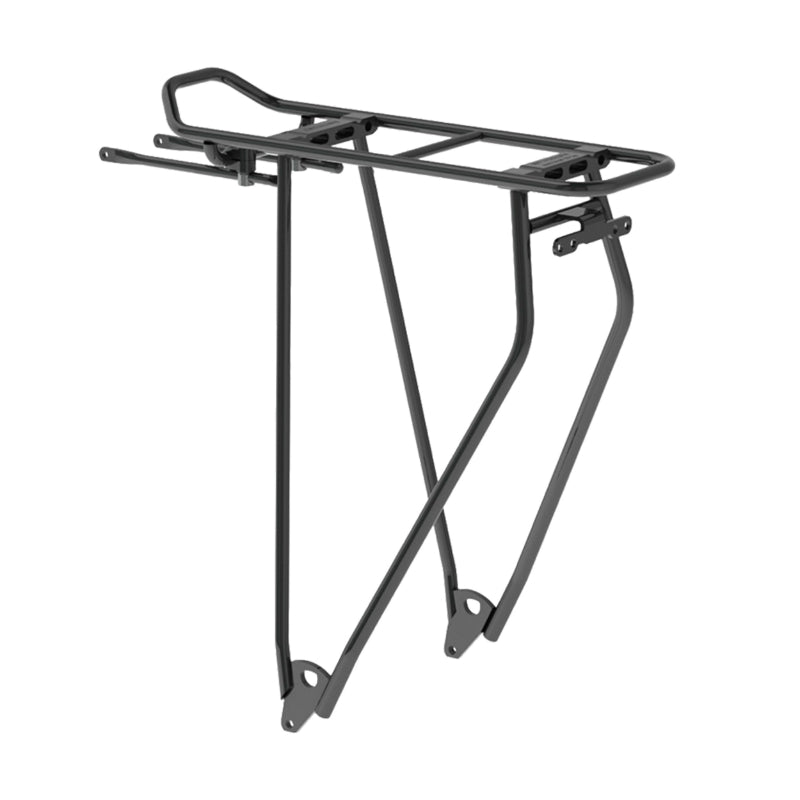 Porte Bagage Vélo Arrière A Tringles Racktime Boost It Noir 29" Compatible Systeme Racktime -Poids Maxi 25 Kg- Avec Pince Ressort