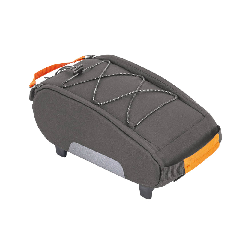 Sacoche Arrière Vélo Racktime Yoshi 2.0 Gris Fixation Porte Bagage (L 30 cm X L 17 cm X H 12 cm) - Compatible Systeme Ra