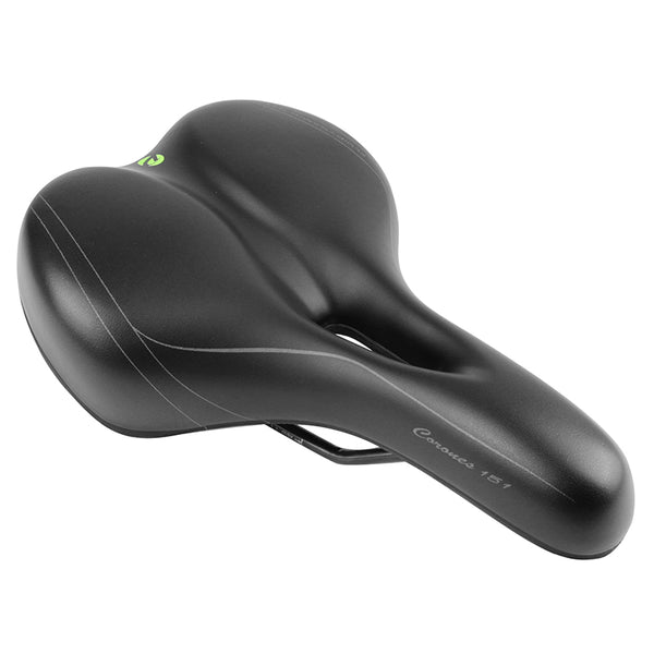 Selle Newton City Fluidynamic Double Densite Confort 51 Moderate Avec Trou Central Noir Homme 272X192 mm (Offre Spéciale