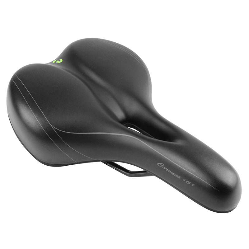 Selle Newton City Fluidynamic Double Densite Confort 51 Moderate Avec Trou Central Noir Homme 272X192 mm (Offre Spéciale)