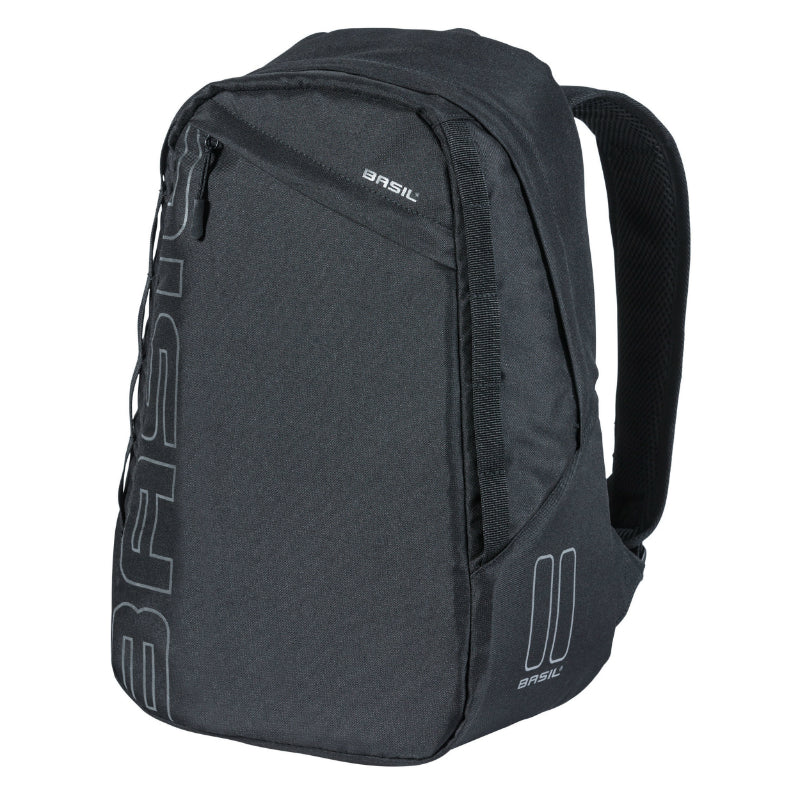 Sacoche Arrière Vélo Laterale Sac A Dos Basil Flex Backpack Noir 17L Fixation Hook Sur Porte Bagage