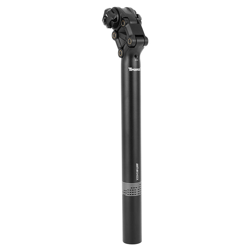 Tige De Selle VTT Suspension Avec Elastomere Tranz-X Diam 31.6 L360 mm Noir (Livre Sur Carte)