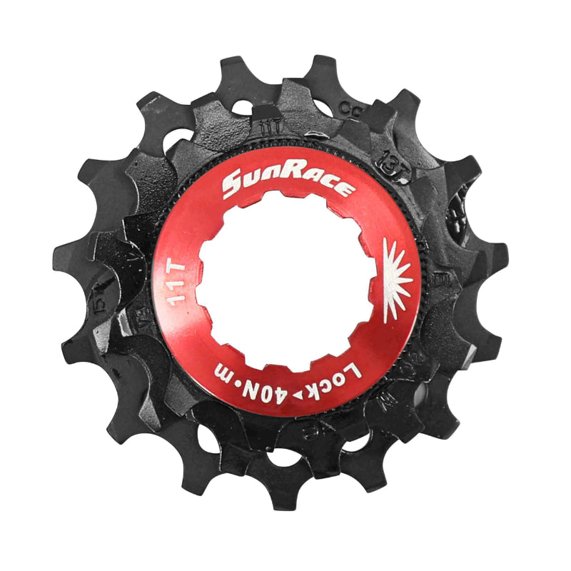 Kit 3 Pignons Sunrace Pour Cassette 12V. 11-13-15 Noir Avec Econtre Écrou Blocage