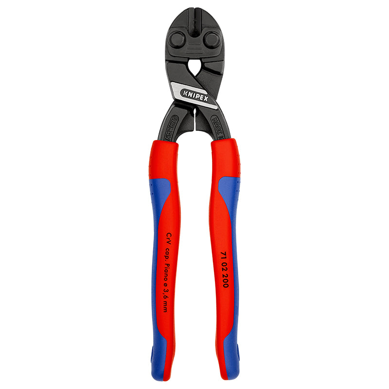Pince Coupe Boulon Pro Knipex Compact Cobolt 200 mm Noir Antirouille Pour Épaisseur Materiau De 3,6 A 6,0 mm Avec Poigné