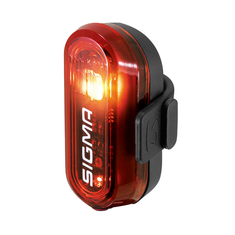 Éclairage Vélo A Pile Arrière Sur Tige De Selle Sigma Curve Rouge Livre Avec 2 Piles Aaa - Visible 400M