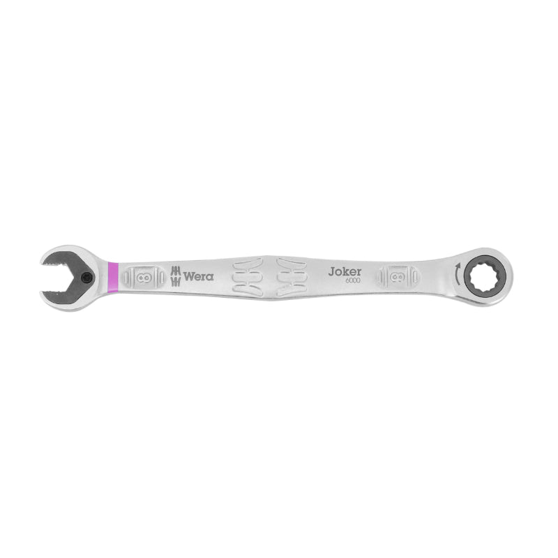 Clé Mixte-Plate A Cliquet Wera 6000 Joker 8 mm (Avec Fonction Retenue) Chrome Moly (Vendu A L'Unite) -Marque Allemande Pour Les Ateliers-