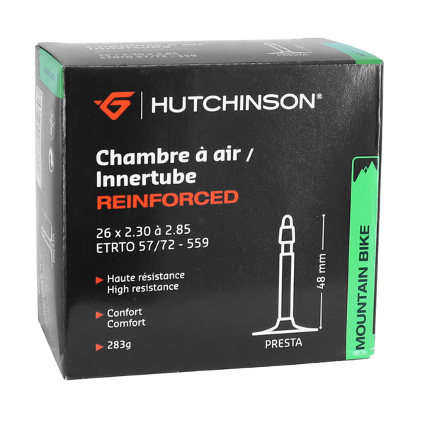 Chambre A Air Vélo 26 X 2.30-2.85 Hutchinson Reinforced Koloss Valve Presta 48 mm