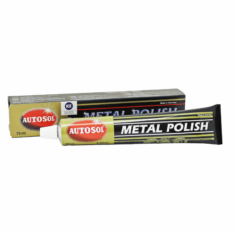 Polish Métal Autosol (Tube 75 Ml) (Poli Tout Métal : Alu, INOX, Acier...) (Made In Germany - Qualite Premium)