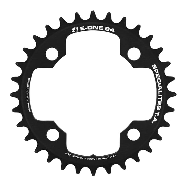 Plateau VAE-E-Bike 4 branches Ø 94 Pour Brose - Specialized Ta 32 dents Mono E-One Noir Alu 7075 Narrow Wide