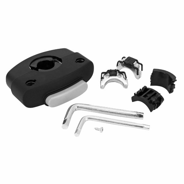 Fixation Adaptateur Porte Bebe-Siege Enfant Polisport Guppy Mini Avant Sur Tube De Direction (Diam 20 À 40 mm) Avec Kit